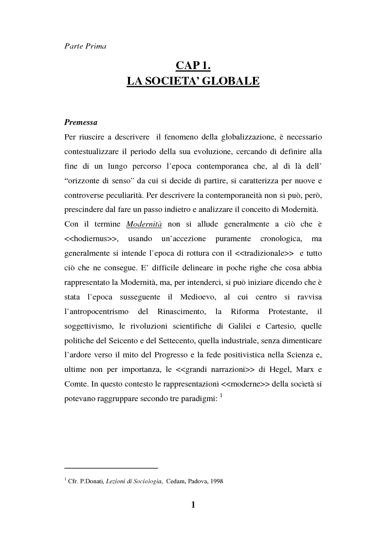 Anteprima della tesi: I luoghi di consumo nella società globale, Pagina 5