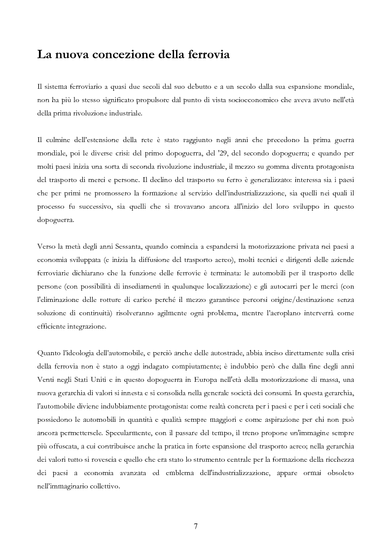 Anteprima della tesi: Infrastruttura e Territorio: analisi storica del rapporto tra ferrovia e spazio abitato, Pagina 7