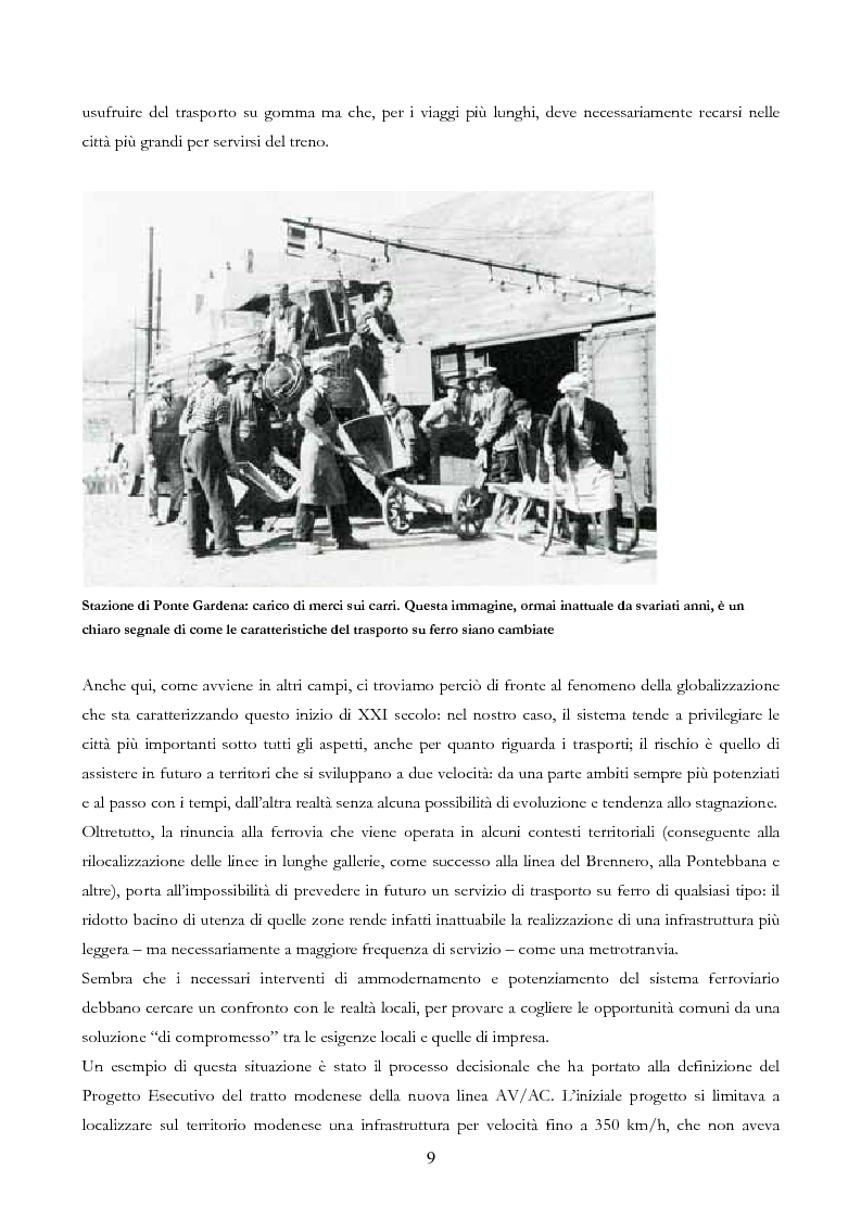 Anteprima della tesi: Infrastruttura e Territorio: analisi storica del rapporto tra ferrovia e spazio abitato, Pagina 9