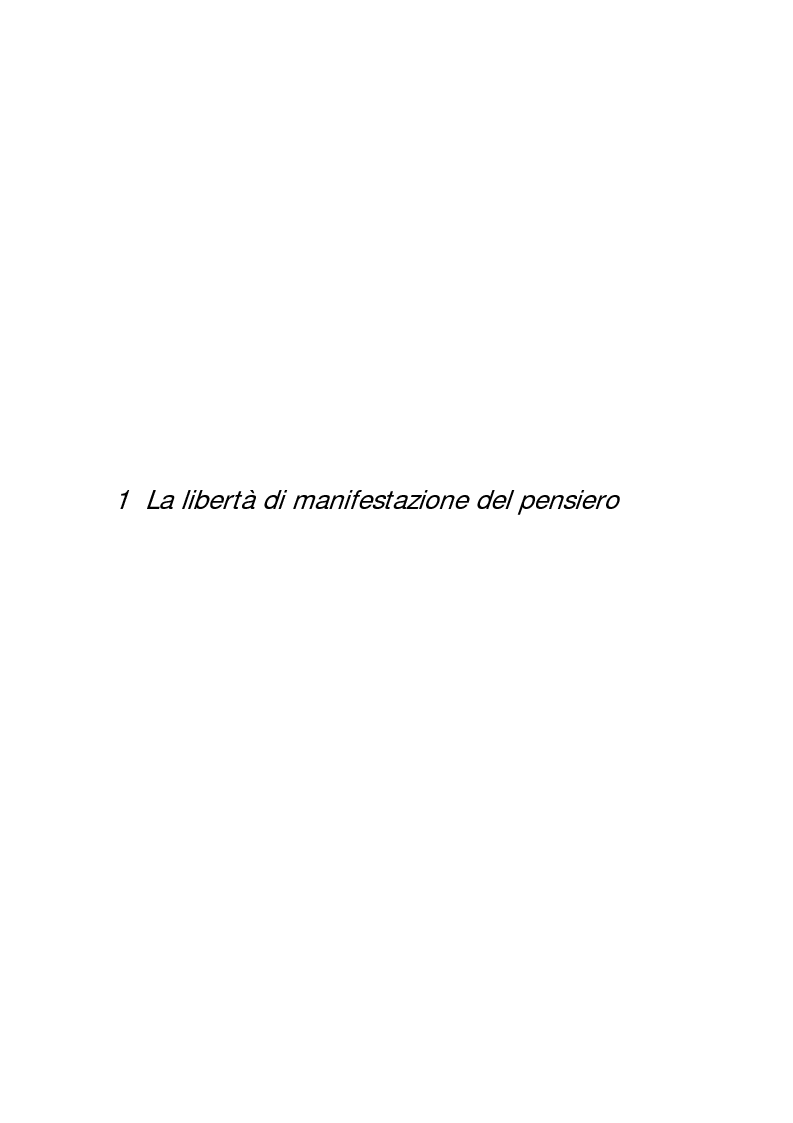 Anteprima della tesi: Diffamazione a mezzo stampa e diritto di cronaca, Pagina 2
