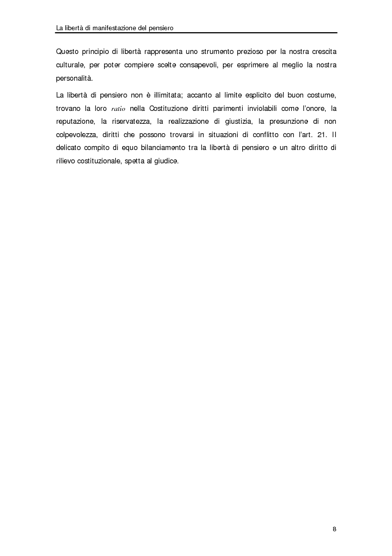 Anteprima della tesi: Diffamazione a mezzo stampa e diritto di cronaca, Pagina 5