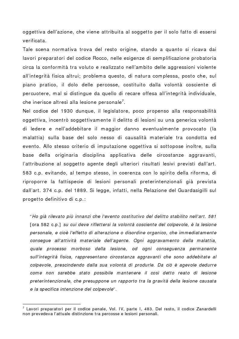Anteprima della tesi: L'indebolimento permanente di un senso o di un organo nelle lesioni personali, Pagina 14