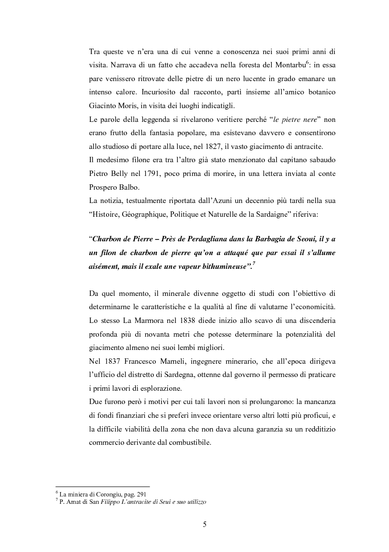 Anteprima della tesi: Storia e storia operaia della miniera di Seui, Pagina 5