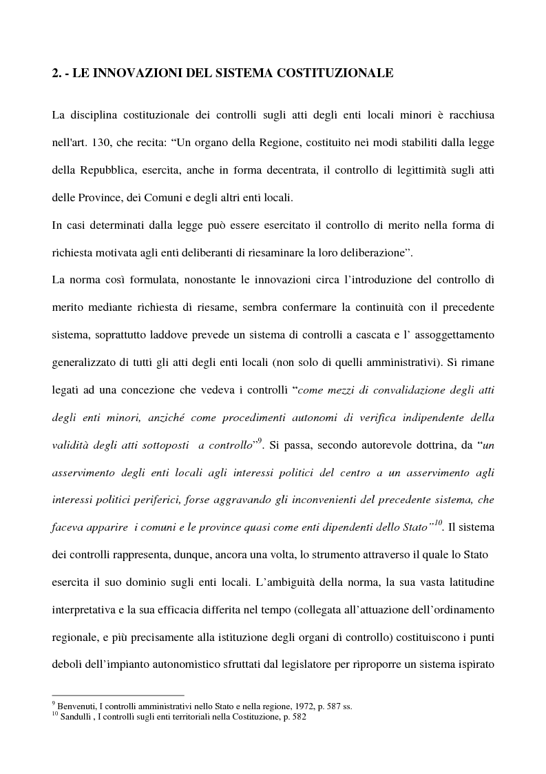 Anteprima della tesi: Il sistema dei controlli sui comuni, Pagina 11