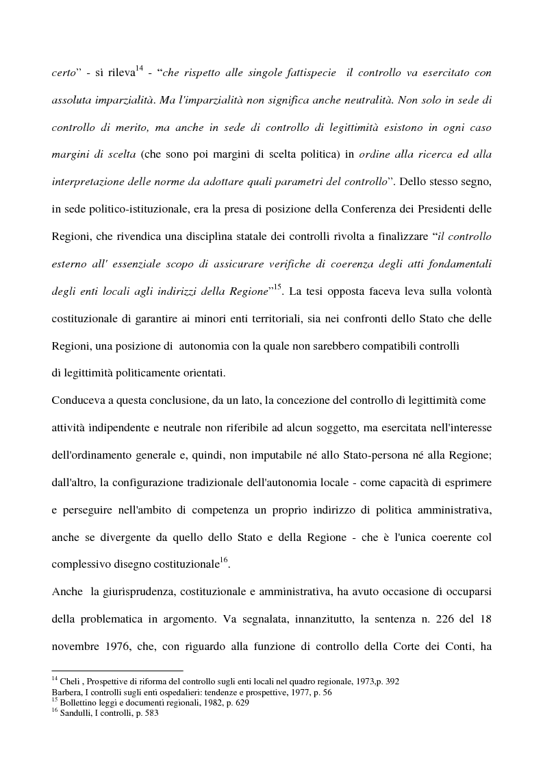 Anteprima della tesi: Il sistema dei controlli sui comuni, Pagina 15