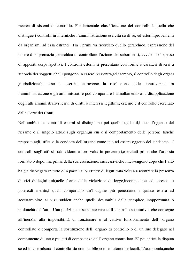 Anteprima della tesi: Il sistema dei controlli sui comuni, Pagina 2
