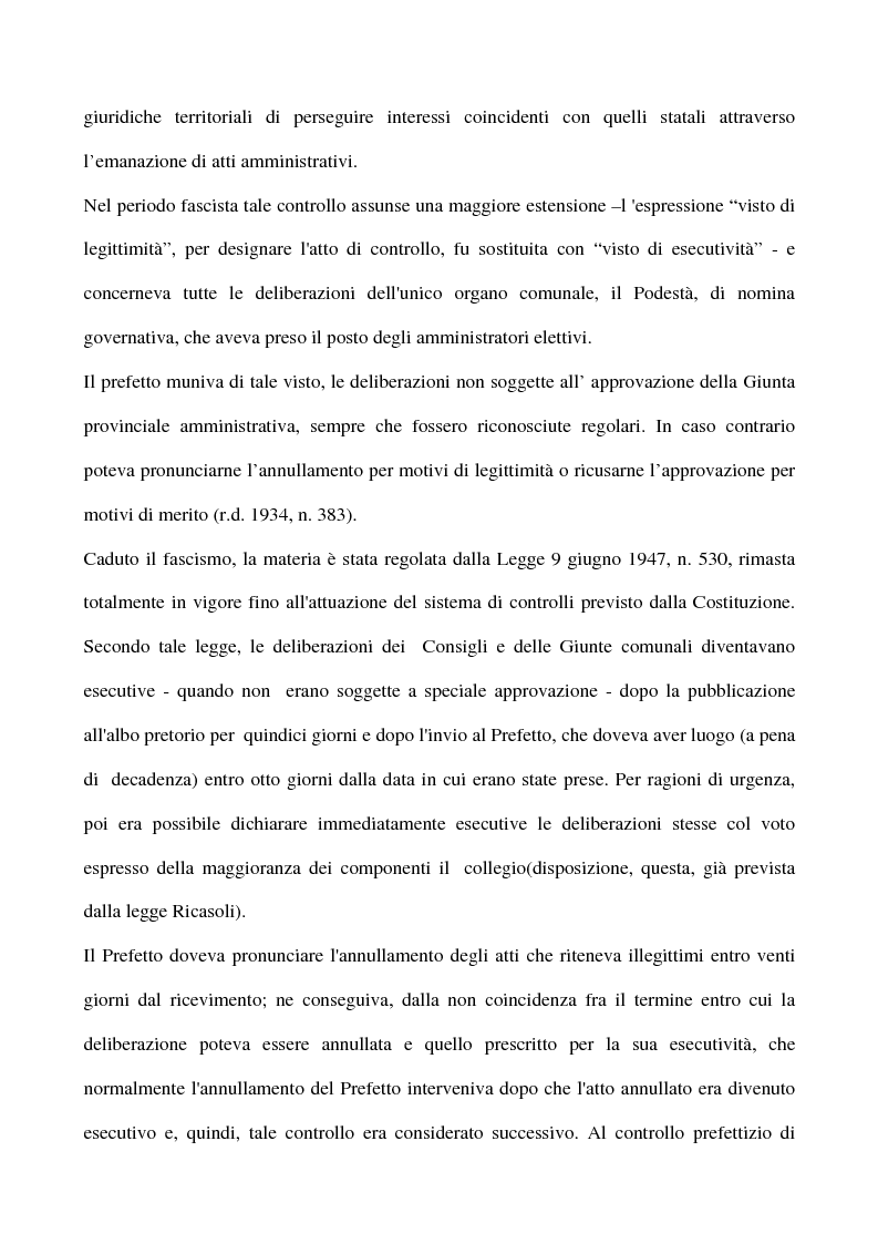 Anteprima della tesi: Il sistema dei controlli sui comuni, Pagina 7