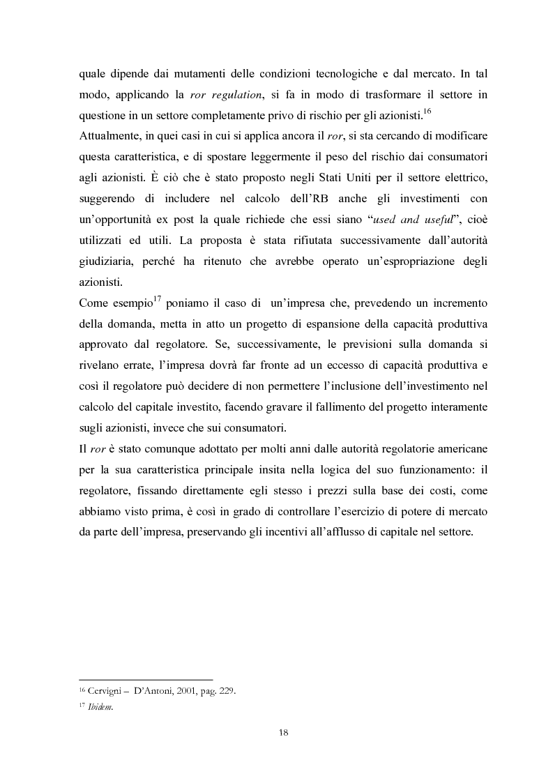 Anteprima della tesi: La Regolamentazione dei servizi di pubblica utilità: valutazioni contabili e finanziarie, Pagina 14
