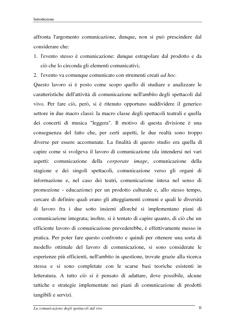 Anteprima della tesi: La comunicazione degli spettacoli dal vivo, Pagina 2