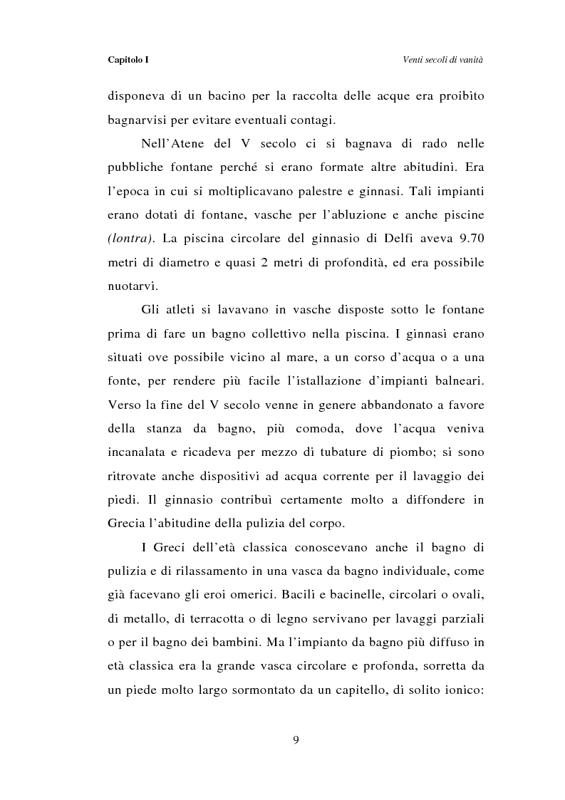Anteprima della tesi: Dal bagno a dondolo alla jacuzzi: relax, fitness e vanità maschile nella comunicazione pubblicitaria, Pagina 9