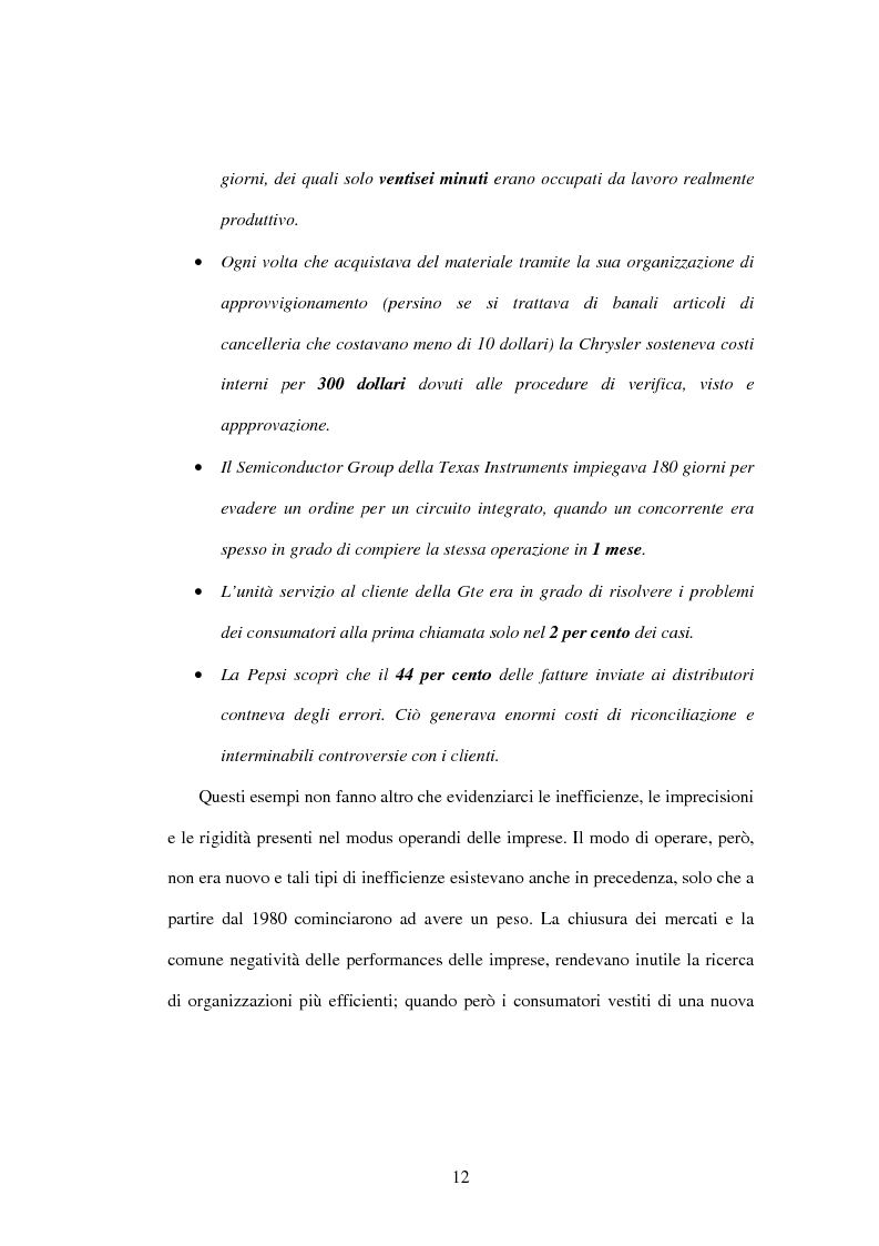 Anteprima della tesi: Il Business Process Re-Engineering: un caso nella Pubblica Amministrazione, Pagina 10