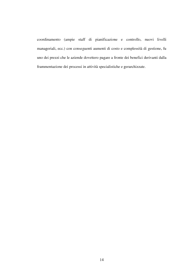 Anteprima della tesi: Il Business Process Re-Engineering: un caso nella Pubblica Amministrazione, Pagina 12