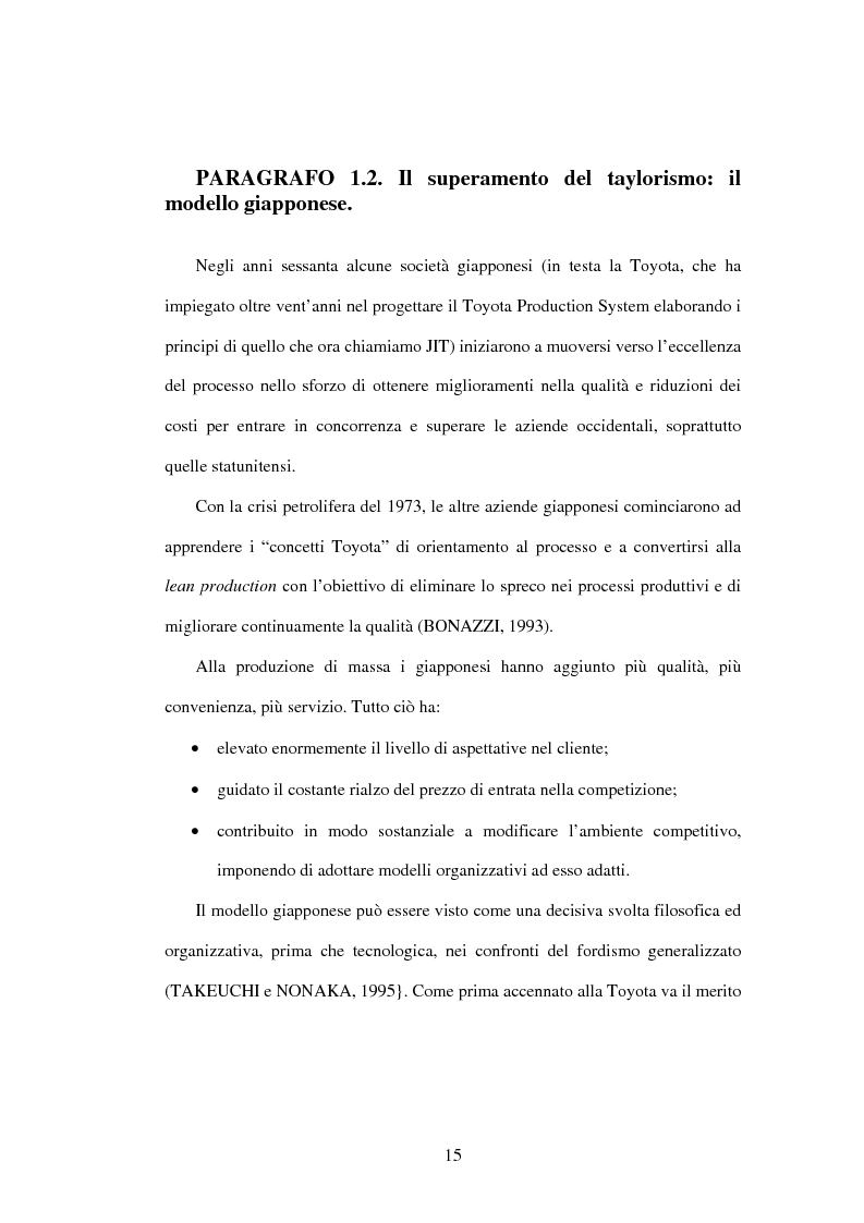 Anteprima della tesi: Il Business Process Re-Engineering: un caso nella Pubblica Amministrazione, Pagina 13