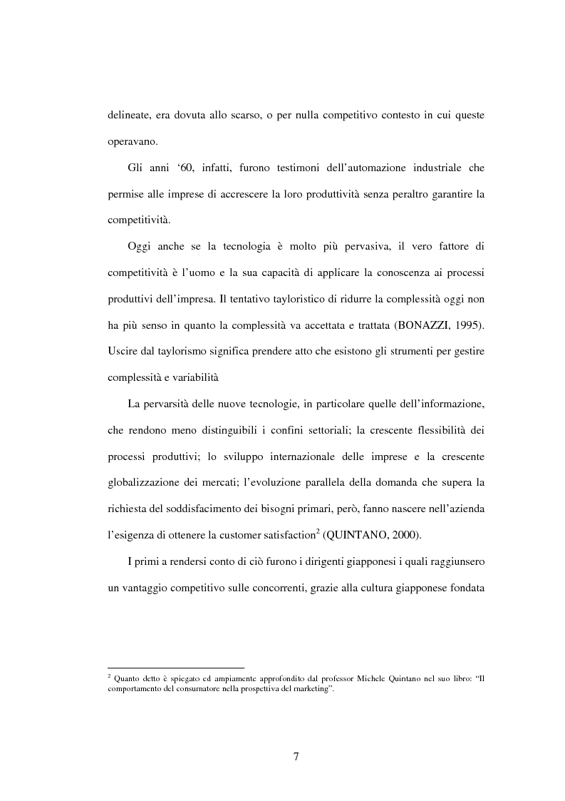 Anteprima della tesi: Il Business Process Re-Engineering: un caso nella Pubblica Amministrazione, Pagina 5
