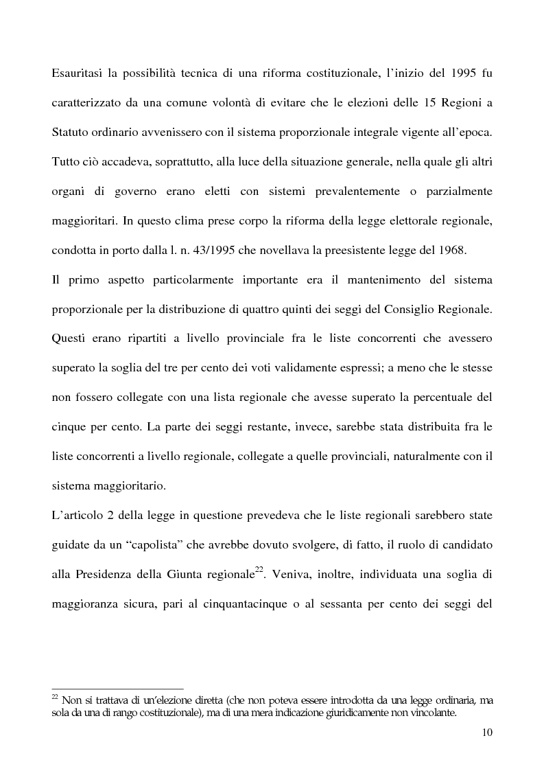 Anteprima della tesi: La potestà statutaria: il caso Calabria, Pagina 10