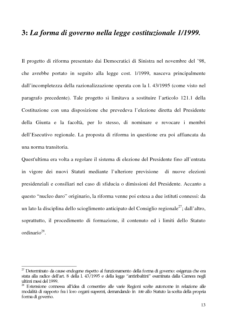Anteprima della tesi: La potestà statutaria: il caso Calabria, Pagina 13