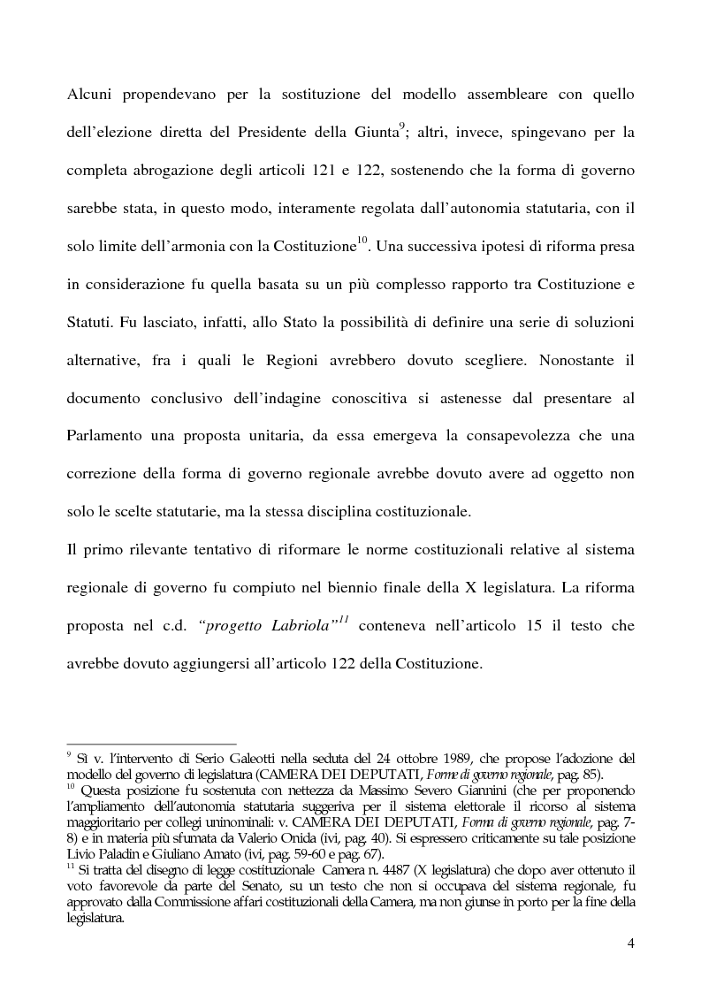 Anteprima della tesi: La potestà statutaria: il caso Calabria, Pagina 4