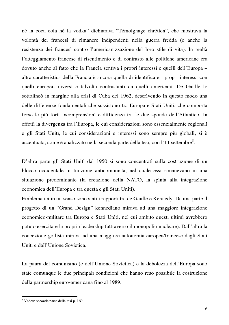 Anteprima della tesi: L'immagine degli Stati Uniti in Francia dopo l'11 settembre, Pagina 6