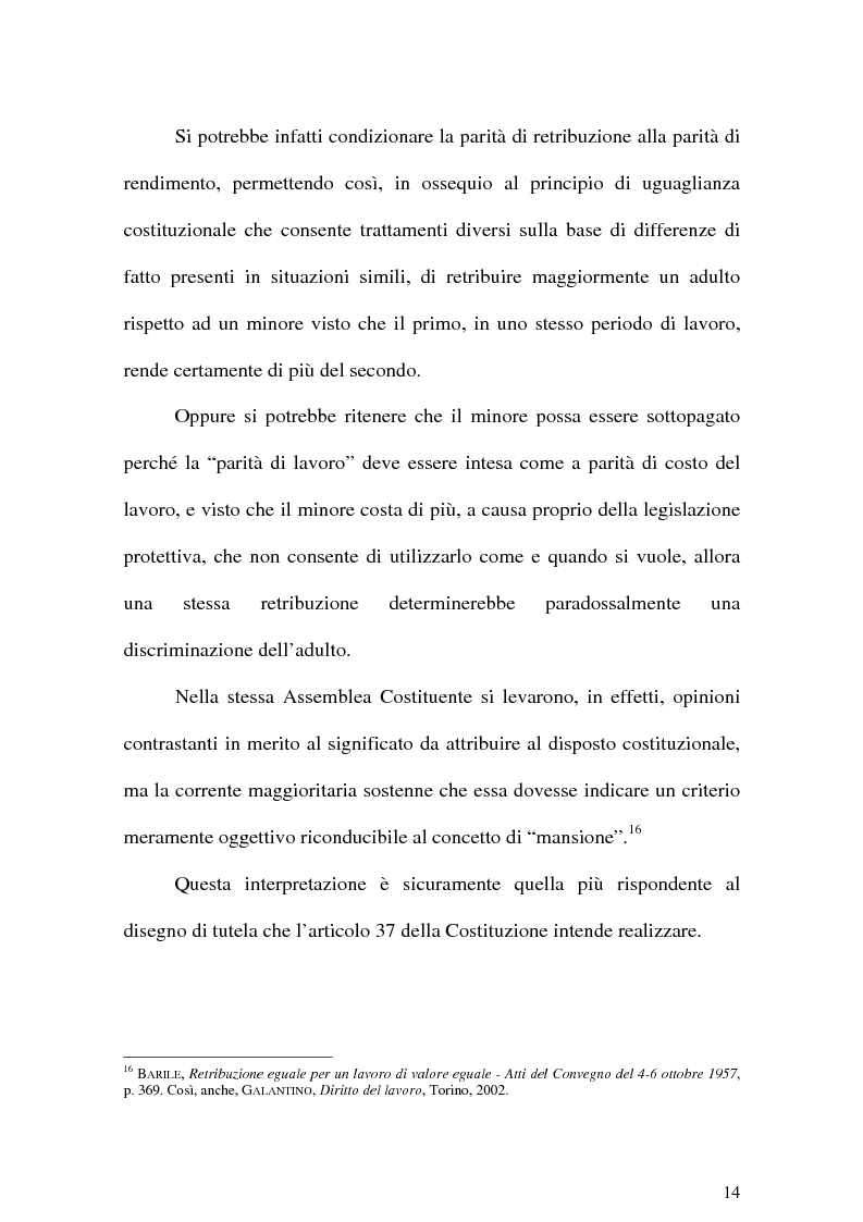 Anteprima della tesi: Il Lavoro dei minori e l'Apprendistato, Pagina 13