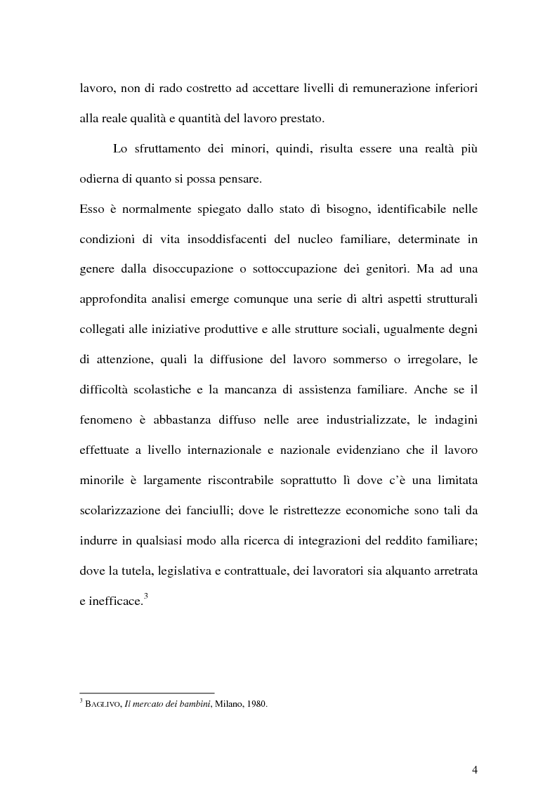 Anteprima della tesi: Il Lavoro dei minori e l'Apprendistato, Pagina 3