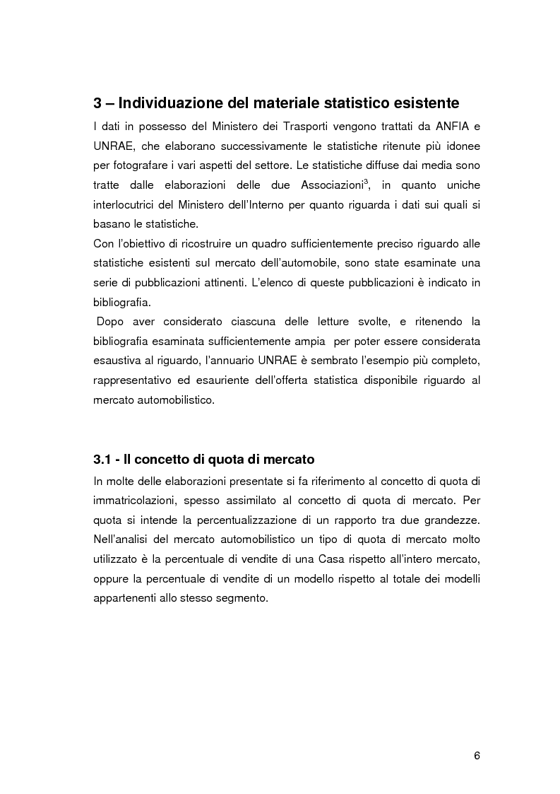Anteprima della tesi: Analisi delle dinamiche del mercato dell'auto dal 1989 al 2002, Pagina 6